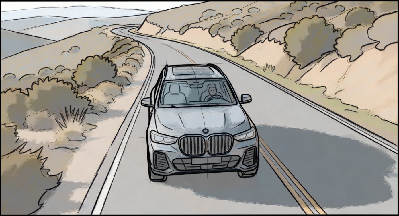 Automotive - Lifestyle - storyboard frame 2 by Dakota Warren